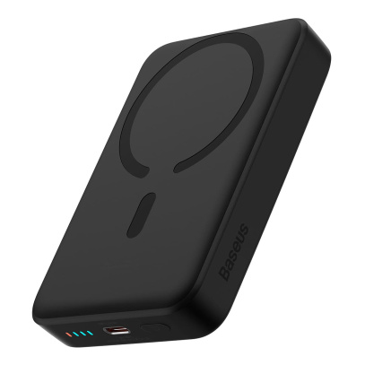 Внешний аккумулятор Baseus Magnetic Mini Wireless Fast Charge Power Bank 10000mAh 30W с поддержкой беспроводной зарядки PPCX110201 (PPCXM1030) Черный