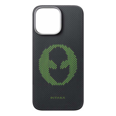 Чехол для iPhone 16 Pro Max 6.9" PITAKA Aries Tactile Woven Case Alien, принт чужой