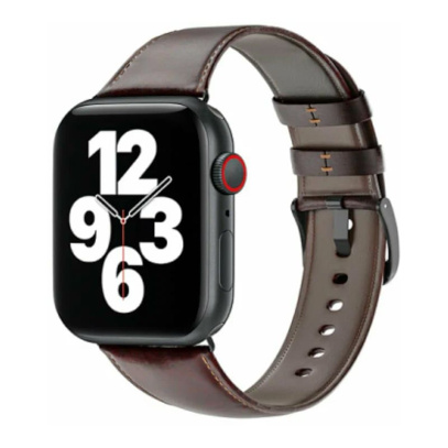 Ремешок для Apple Watch 38/40/41 mm WiWU (Wi-WB003) Coffee, тёмно-коричневый
