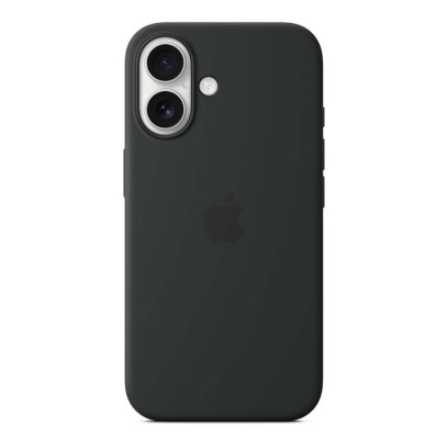 Чехол для iPhone 16 Silicone Case Black, чёрный