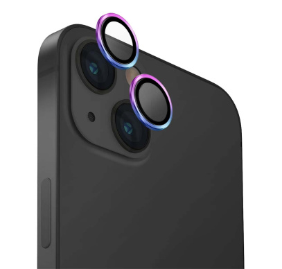 Защитное стекло для камеры iPhone 15/15 Plus UNIQ OPTIX Camera Lens protector Aluminium (IP6.1-6.7(2023)-ALENSIRD) Прозрачное
