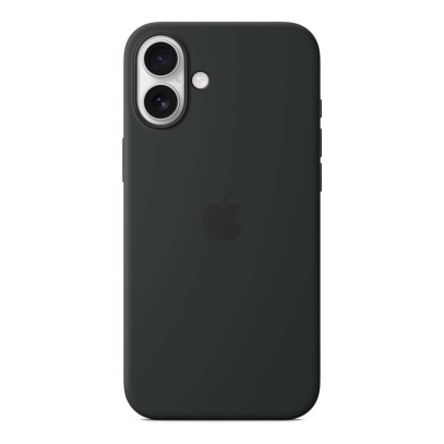 Чехол Silicone Case для Apple iPhone 16 Plus с MagSafe Black, черный