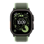Apple Watch Ultra 3 (2025), 49 мм корпус из титана цвета «Black», ремешок Trail Loop размера M/L цвета «Green/Neon»