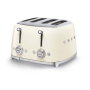 Тостер на 4 ломтика SMEG 50s style (TSF03CREU) Кремовый