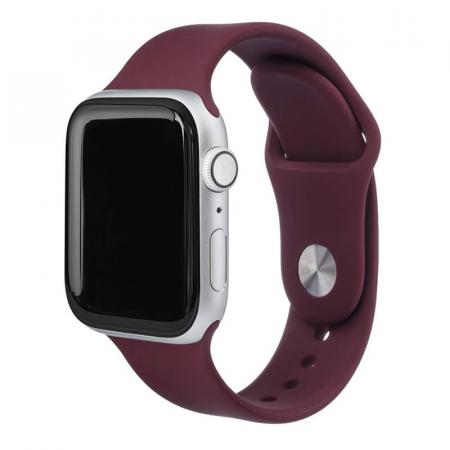Силиконовый ремешок для Apple Watch 42/44/45 мм Marsala Силиконовый ремешок для Apple Watch 42/44/45 мм Marsala