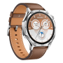Часы HUAWEI Watch GT 5 Silver, 46 мм, цвет корпуса серебряный, цвет ремешка коричневый