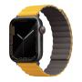 Ремешок UNIQ для Apple Watch 42/44/45/49 мм Revix reversible Magnetic (45MM-REVMUSKAK) Желтый/Серый Ремешок UNIQ для Apple Watch 42/44/45/49 мм Revix reversible Magnetic (45MM-REVMUSKAK) Желтый/Серый