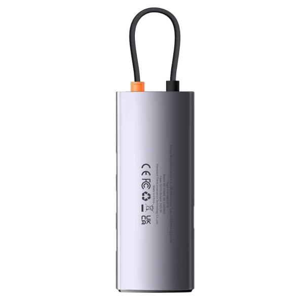 Хаб Baseus Metal Gleam Series 4в1 Multifunctional Type-C - USB3.0*4 HUB Docking Station WKWG070013 (BS-OH066) Серый
