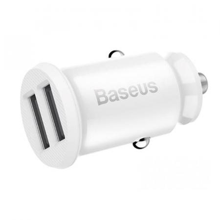 Автомобильное зарядное устройство Baseus 2 USB 3.1A Grain Car Charger (CCALL-ML02) Белый