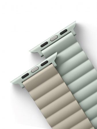 Ремешок UNIQ для Apple Watch 42/44/45/49 мм Revix reversible Magnetic (45MM-REVSAGBEG) Зеленый/Бежевый Ремешок UNIQ для Apple Watch 42/44/45/49 мм Revix reversible Magnetic (45MM-REVSAGBEG) Зеленый/Бежевый