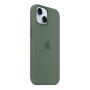 Чехол для Apple iPhone 15 Silicone Case с MagSafe Cypress, зеленый Чехол для Apple iPhone 15 Silicone Case с MagSafe Cypress, зеленый