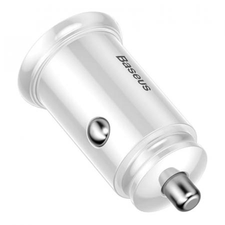 АЗУ Baseus 2 USB Quick Charger 30W Circular Plastic A+A Dual QC3.0 (CCALL-YD02) Белый