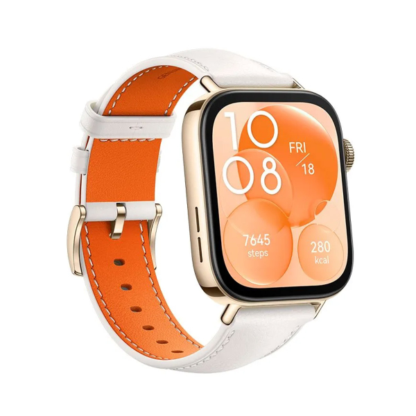 Смарт-часы HUAWEI Watch Fit 3 White leather, белый из кожи