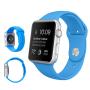 Силиконовый ремешок для Apple Watch 42/44 мм Blue, голубой Силиконовый ремешок для Apple Watch 42/44 мм Blue, голубой