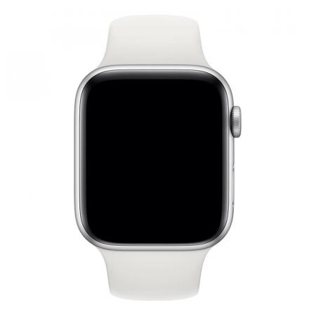 Ремешок для Apple Watch 38/40 mm COTEetCI Silicone Sport Band White, белый
