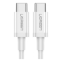 Кабель UGREEN US264 (60520) Type-C - Type-C Male 3A Data Cable 2м White, белый