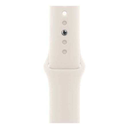 Apple Watch SE (2024), 44 мм корпус из алюминия цвета «Starlight», ремешок Sport Band размера M/L цвета «Starlight» Apple Watch SE (2024), 44 мм корпус из алюминия цвета «Starlight», ремешок Sport Band размера M/L цвета «Starlight»