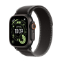 Apple Watch Ultra 3 (2025), 49 мм корпус из титана цвета «Black», ремешок Trail Loop размера M/L цвета «Black/Charcoal»