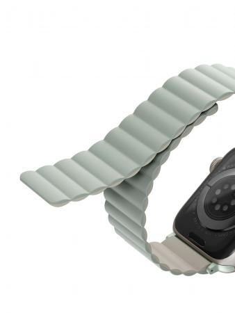 Ремешок UNIQ для Apple Watch 42/44/45/49 мм Revix reversible Magnetic (45MM-REVSAGBEG) Зеленый/Бежевый Ремешок UNIQ для Apple Watch 42/44/45/49 мм Revix reversible Magnetic (45MM-REVSAGBEG) Зеленый/Бежевый