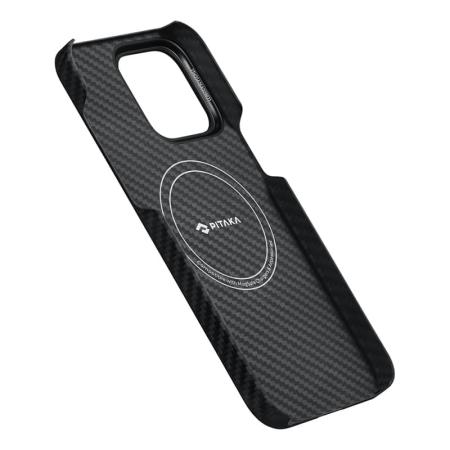 Чехол для iPhone 15 Pro Pitaka MagEZ Case 4 (KI1501P) Чёрно-серый