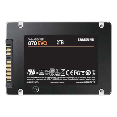 SSD накопитель Samsung 870 EVO Series 2Tb SATA III (MZ-77E2T0B/EU)