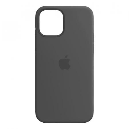 Чехол Silicone Case для Apple iPhone 12/12 Pro Dark Gray, тёмно-серый