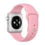 Силиконовый ремешок для Apple Watch 38/40/41 мм Pink, розовый Силиконовый ремешок для Apple Watch 38/40/41 мм Pink, розовый