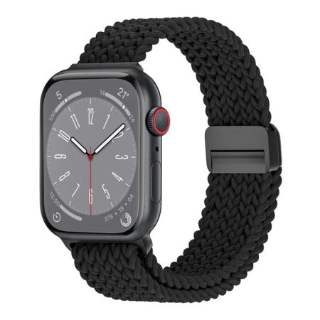 Ремешок для Apple Watch 38/40/41 mm WiWU Nylon Braided Magnetic (Wi-WB004) Чёрный