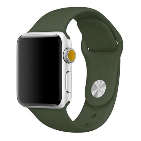 Ремешок "Silicone Band" для Apple Watch 42/44 мм Темно-зеленый Ремешок "Silicone Band" для Apple Watch 42/44 мм Темно-зеленый