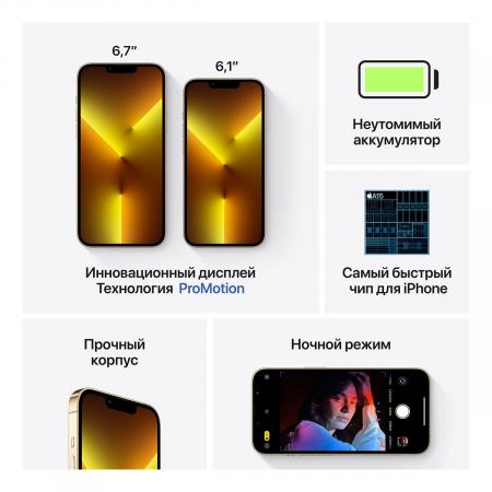 Apple iPhone 13 Pro 256Gb Gold, золотой