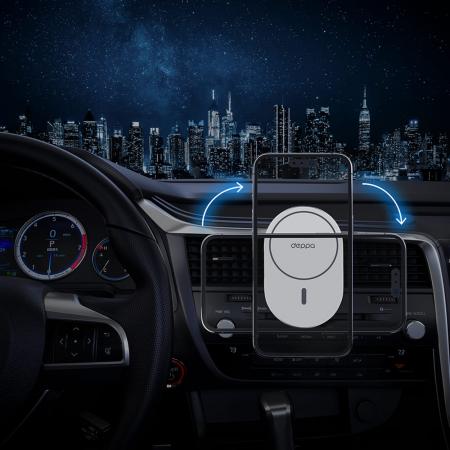 Автомобильный держатель Deppa Mage Safe Flat 2 (55204) Белый Автомобильный держатель Deppa Mage Safe Flat 2 (55204) Белый