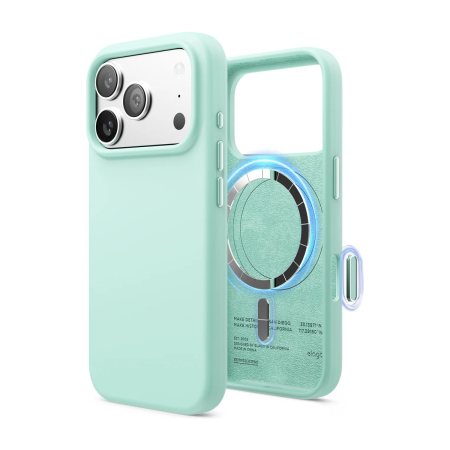 Чехол для iPhone 17 Pro с MagSafe Elago Magnetic Silicone (ES17MSSC63PRO-MT) Mint, мятный